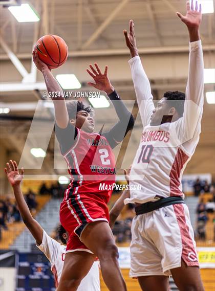 Thumbnail 2 in Harvard-Westlake vs. Columbus (Les Schwab Invitational) photogallery.