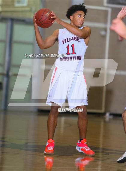 Thumbnail 1 in Village Christian vs Milken (SFV Invitational  tournament) photogallery.
