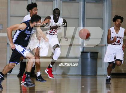 Thumbnail 3 in Village Christian vs Milken (SFV Invitational  tournament) photogallery.