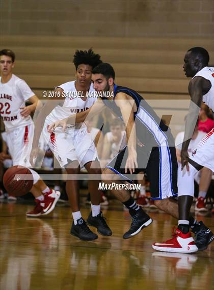 Thumbnail 2 in Village Christian vs Milken (SFV Invitational  tournament) photogallery.