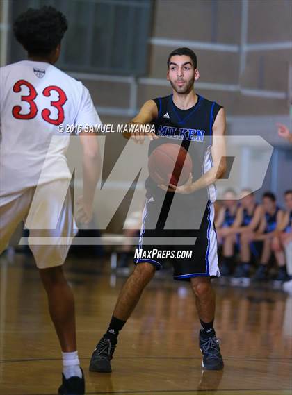 Thumbnail 2 in Village Christian vs Milken (SFV Invitational  tournament) photogallery.