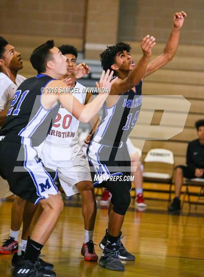 Thumbnail 3 in Village Christian vs Milken (SFV Invitational  tournament) photogallery.