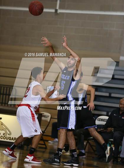 Thumbnail 2 in Village Christian vs Milken (SFV Invitational  tournament) photogallery.