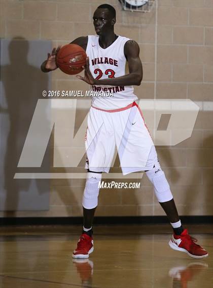 Thumbnail 2 in Village Christian vs Milken (SFV Invitational  tournament) photogallery.