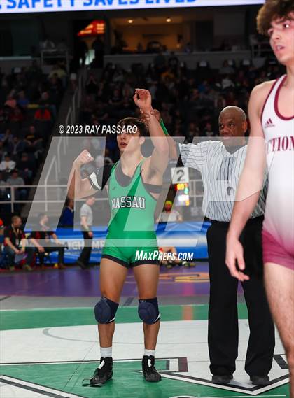 Thumbnail 3 in NYSPHSAA Wrestling Championships Consolation Rounds photogallery.