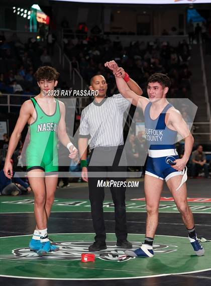 Thumbnail 1 in NYSPHSAA Wrestling Championships Consolation Rounds photogallery.