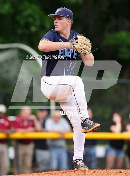 Thumbnail 1 in Lassiter vs. Pope (GHSA 6A Semi-Final Game 2) photogallery.