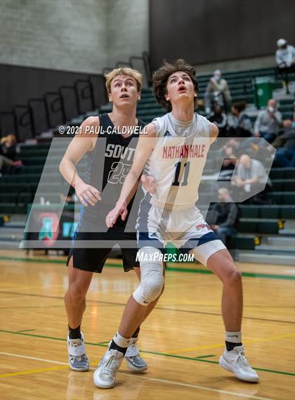 Thumbnail 1 in Nathan Hale vs South Medford (Hardwood Invite 1st Round) photogallery.