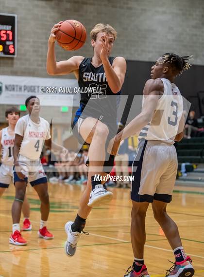 Thumbnail 1 in Nathan Hale vs South Medford (Hardwood Invite 1st Round) photogallery.