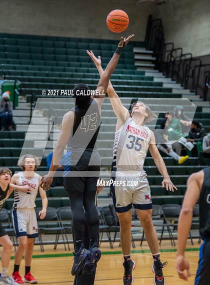 Thumbnail 2 in Nathan Hale vs South Medford (Hardwood Invite 1st Round) photogallery.