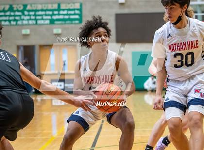 Thumbnail 2 in Nathan Hale vs South Medford (Hardwood Invite 1st Round) photogallery.