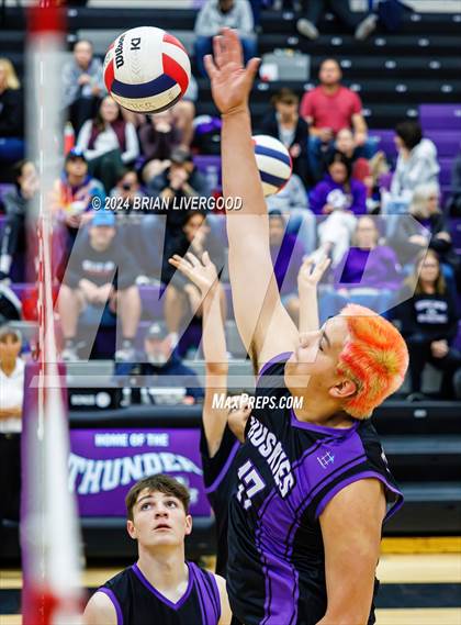 Thumbnail 2 in Douglas County vs Stargate School (CHSAA Region 1 Playoff) photogallery.