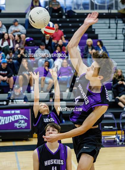 Thumbnail 1 in Douglas County vs Stargate School (CHSAA Region 1 Playoff) photogallery.
