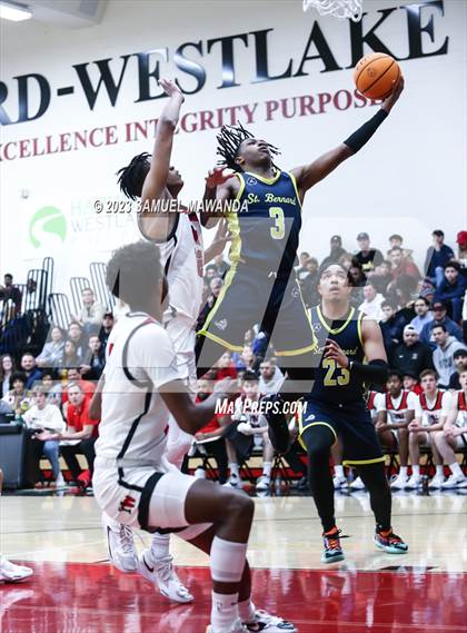 Thumbnail 1 in  St. Bernard @ Harvard-Westlake (CIF SS Open Division Pool B Playoffs) photogallery.