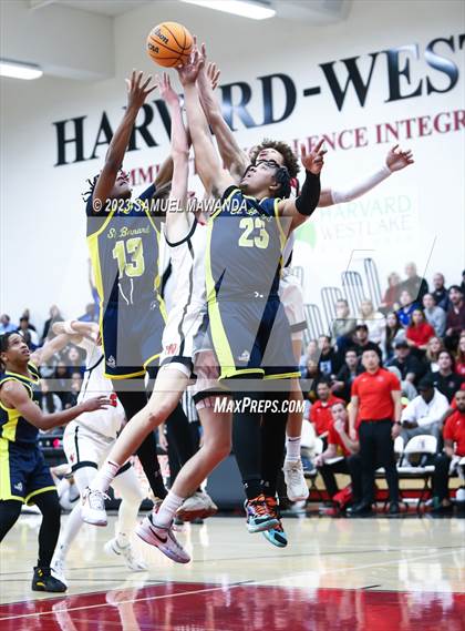 Thumbnail 3 in  St. Bernard @ Harvard-Westlake (CIF SS Open Division Pool B Playoffs) photogallery.