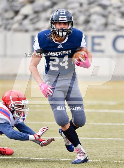 Thumbnail 1 in GV Christian @ Virginia City (NIAA 1A playoffs) photogallery.
