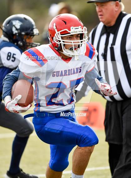 Thumbnail 1 in GV Christian @ Virginia City (NIAA 1A playoffs) photogallery.