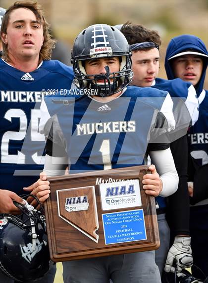 Thumbnail 1 in GV Christian @ Virginia City (NIAA 1A playoffs) photogallery.