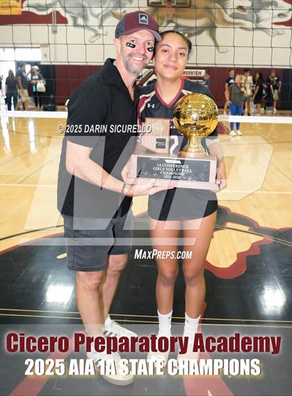 Thumbnail 3 in Anthem Prep vs Cicero Prep Academy (AIA 1A Final - Awards) photogallery.