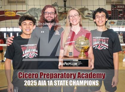 Thumbnail 3 in Anthem Prep vs Cicero Prep Academy (AIA 1A Final - Awards) photogallery.