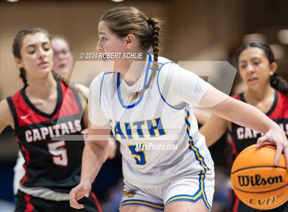 Thumbnail 2 in Faith Christian vs. Sacramento Adventist (CIF SJS D6 Final) photogallery.