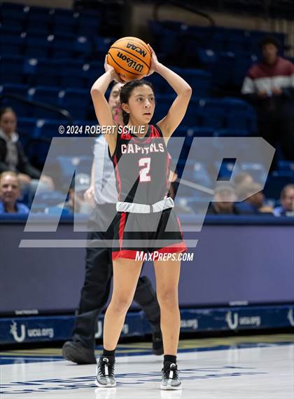 Thumbnail 3 in Faith Christian vs. Sacramento Adventist (CIF SJS D6 Final) photogallery.