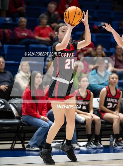 Thumbnail 3 in Faith Christian vs. Sacramento Adventist (CIF SJS D6 Final) photogallery.