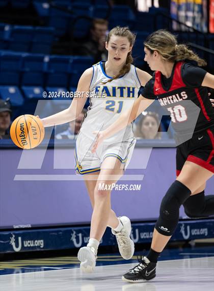 Thumbnail 3 in Faith Christian vs. Sacramento Adventist (CIF SJS D6 Final) photogallery.