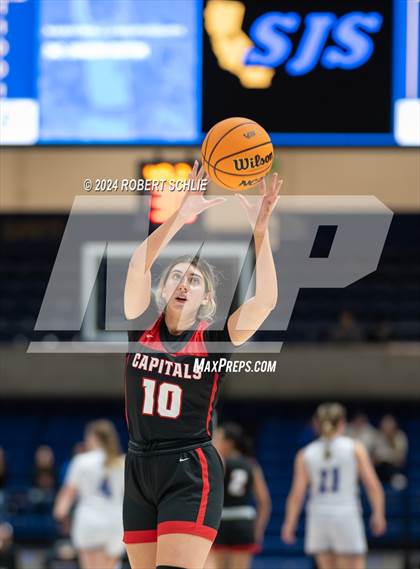 Thumbnail 1 in Faith Christian vs. Sacramento Adventist (CIF SJS D6 Final) photogallery.