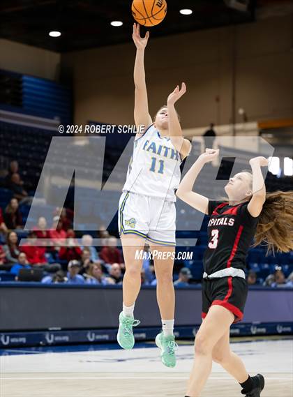 Thumbnail 3 in Faith Christian vs. Sacramento Adventist (CIF SJS D6 Final) photogallery.