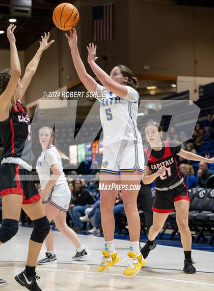 Thumbnail 3 in Faith Christian vs. Sacramento Adventist (CIF SJS D6 Final) photogallery.