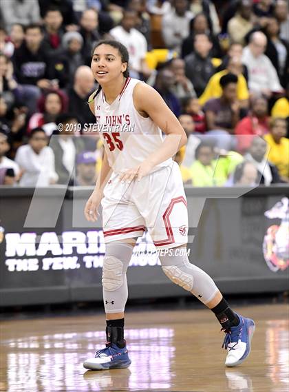 Thumbnail 3 in New Hope Academy vs. St. John's (GEICO National Tournament Final) photogallery.