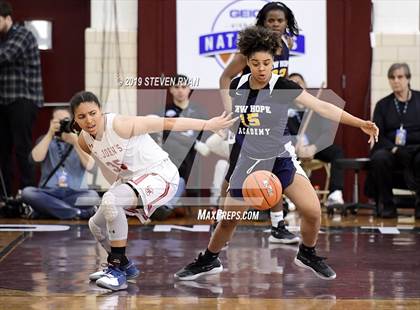 Thumbnail 2 in New Hope Academy vs. St. John's (GEICO National Tournament Final) photogallery.