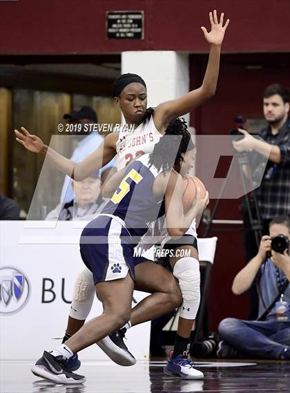 Thumbnail 3 in New Hope Academy vs. St. John's (GEICO National Tournament Final) photogallery.