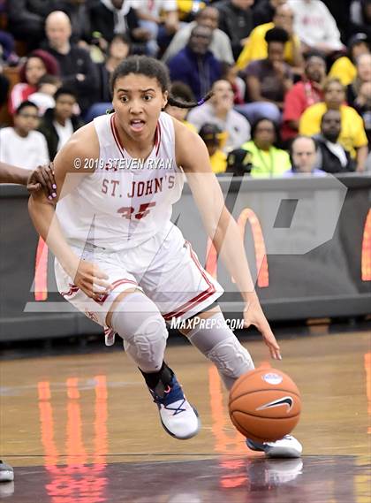 Thumbnail 2 in New Hope Academy vs. St. John's (GEICO National Tournament Final) photogallery.