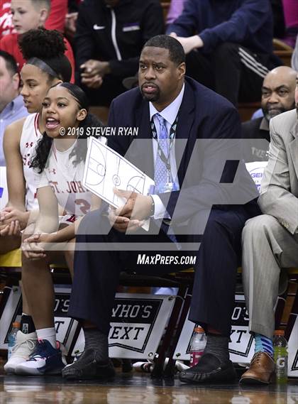 Thumbnail 3 in New Hope Academy vs. St. John's (GEICO National Tournament Final) photogallery.