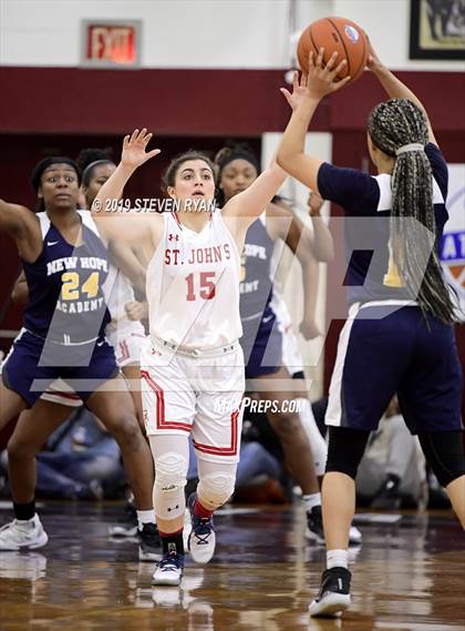 Thumbnail 1 in New Hope Academy vs. St. John's (GEICO National Tournament Final) photogallery.