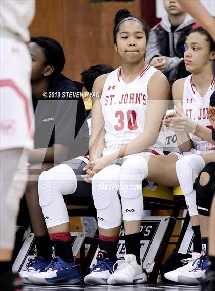 Thumbnail 2 in New Hope Academy vs. St. John's (GEICO National Tournament Final) photogallery.