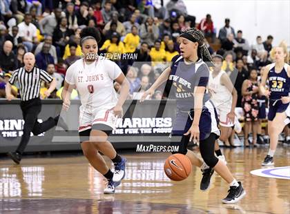 Thumbnail 2 in New Hope Academy vs. St. John's (GEICO National Tournament Final) photogallery.
