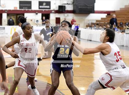 Thumbnail 2 in New Hope Academy vs. St. John's (GEICO National Tournament Final) photogallery.