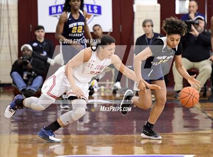 Thumbnail 3 in New Hope Academy vs. St. John's (GEICO National Tournament Final) photogallery.
