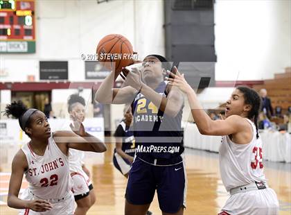 Thumbnail 3 in New Hope Academy vs. St. John's (GEICO National Tournament Final) photogallery.