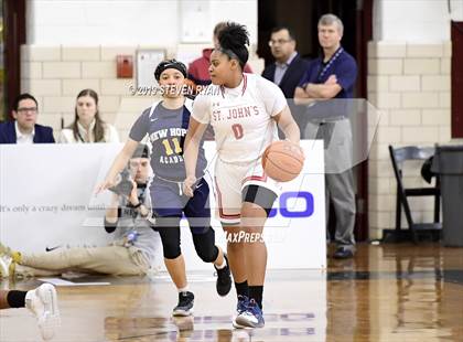 Thumbnail 2 in New Hope Academy vs. St. John's (GEICO National Tournament Final) photogallery.