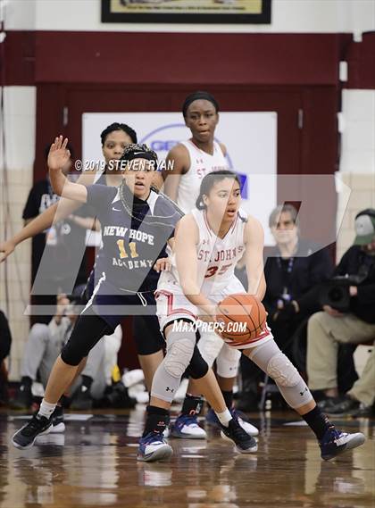 Thumbnail 3 in New Hope Academy vs. St. John's (GEICO National Tournament Final) photogallery.