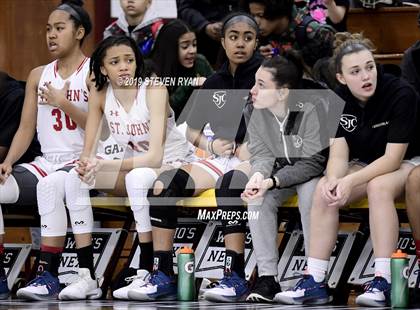 Thumbnail 3 in New Hope Academy vs. St. John's (GEICO National Tournament Final) photogallery.