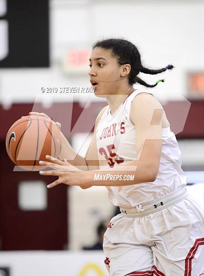 Thumbnail 2 in New Hope Academy vs. St. John's (GEICO National Tournament Final) photogallery.