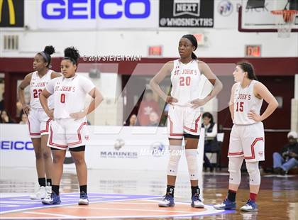 Thumbnail 3 in New Hope Academy vs. St. John's (GEICO National Tournament Final) photogallery.