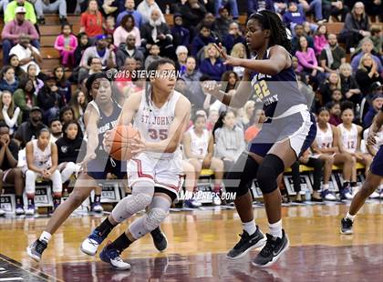 Thumbnail 2 in New Hope Academy vs. St. John's (GEICO National Tournament Final) photogallery.