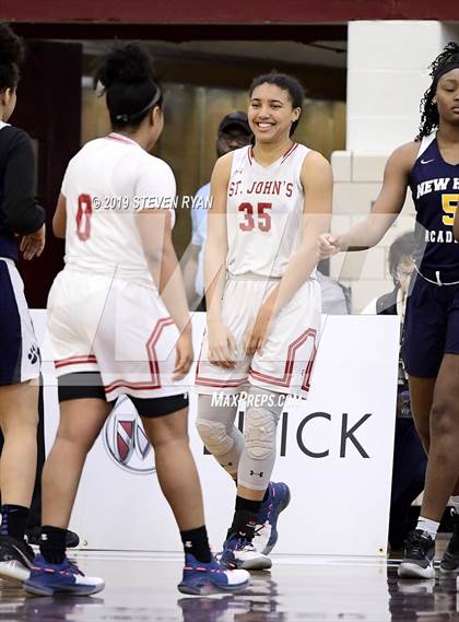 Thumbnail 2 in New Hope Academy vs. St. John's (GEICO National Tournament Final) photogallery.