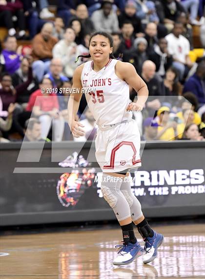 Thumbnail 2 in New Hope Academy vs. St. John's (GEICO National Tournament Final) photogallery.
